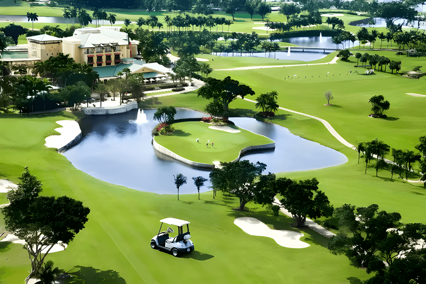 Aerial concept view of Sampan Agro & Golf Resort
